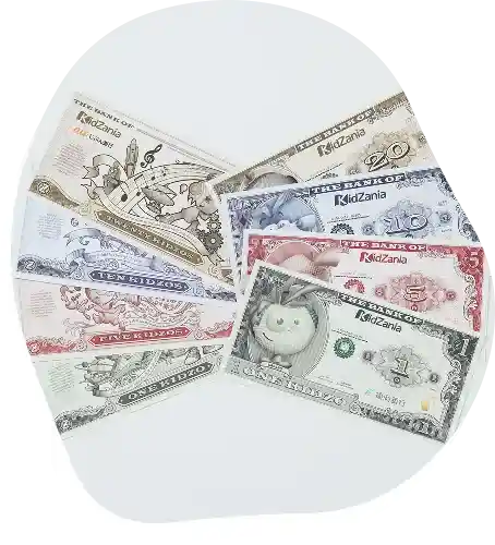 仕事をしてキッゾ（専用通貨）をもらい、買い物・サービスに使える！