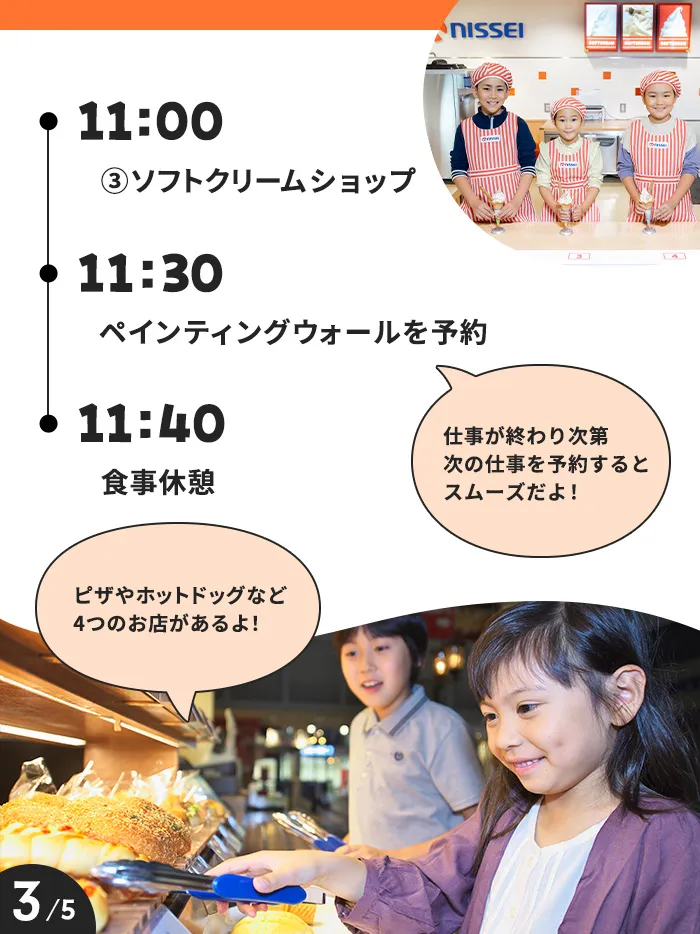 未就学児のモデルコース