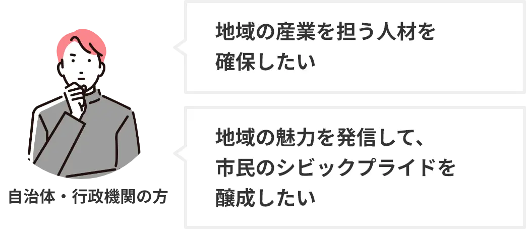 自治体・行政機関の方