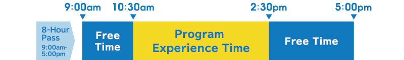 選べる1DAYプランのスケジュール例