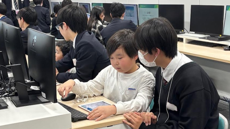 動画編集の様子