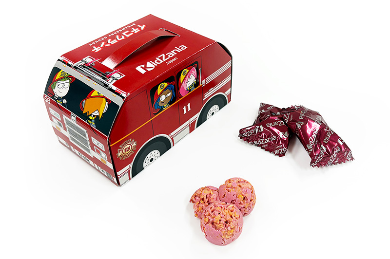 消防車イチゴクランチ