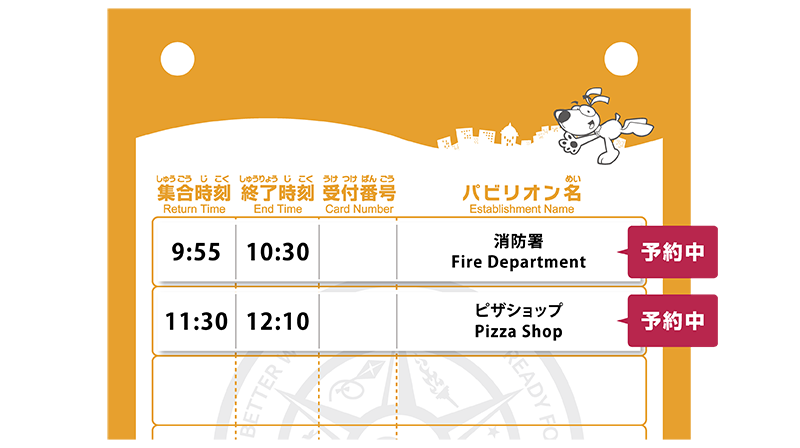 JOBスケジュールカード