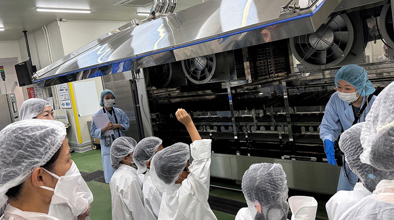 凍結機械の見学